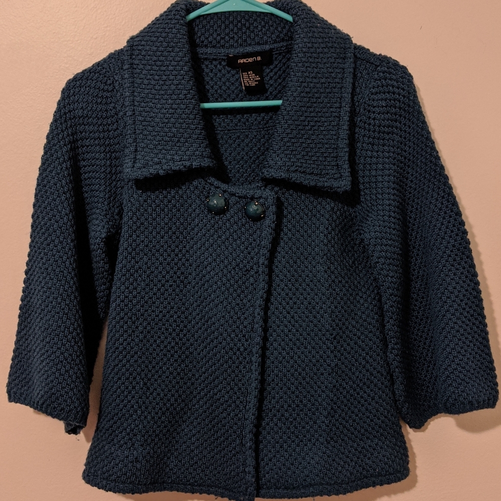 Arden B. Blue Jacket (Wool & Acrylic Blend)